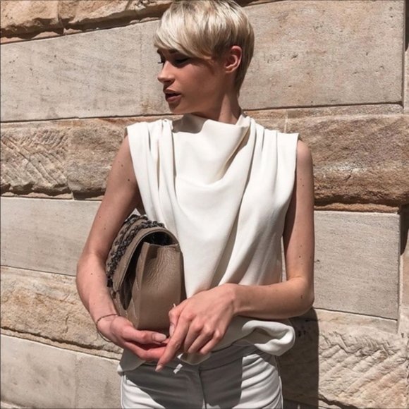 LAST! Zara Pleated Blouse ecru 2348/703 - Picture 3 of 10